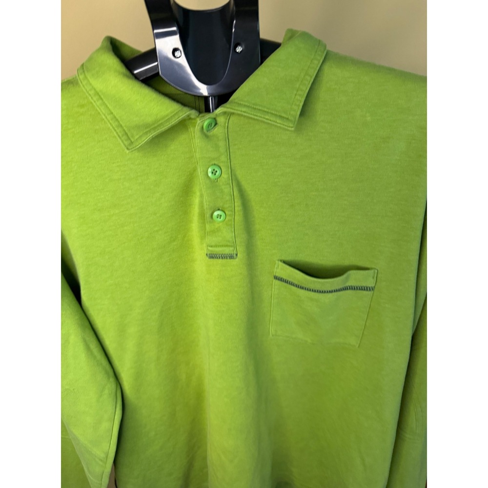 Patagonia Bright Lime Green Polo with Chest Pocket